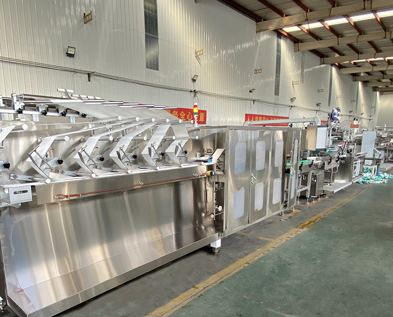 6道濕巾全自動生產(chǎn)機械