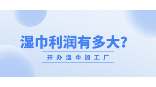 想開辦濕巾加工廠，濕巾利潤有多大？