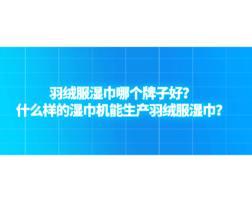羽絨服濕巾哪個牌子好？什么樣的濕巾機能生產(chǎn)羽絨服濕巾？